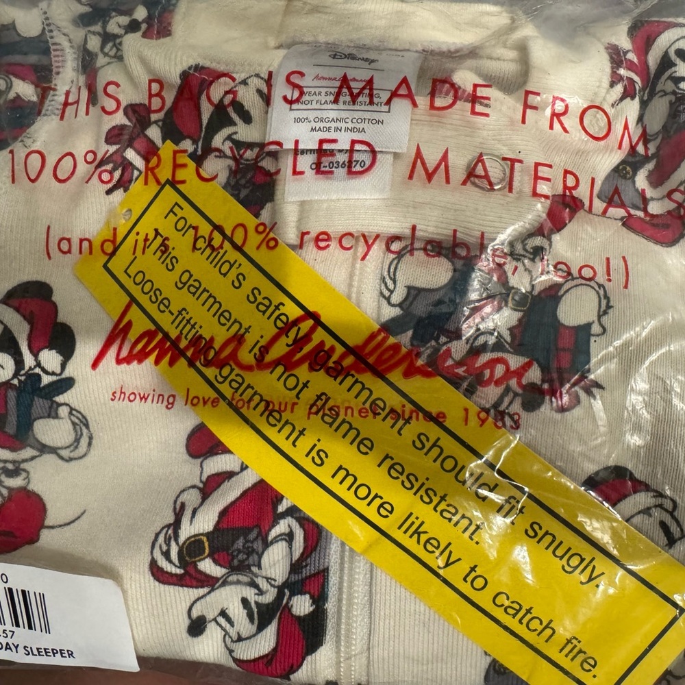 Hanna Andersson Mickey Holiday Sleeper
